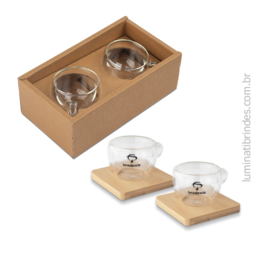 Kit Duo Caffè e Base Glassy