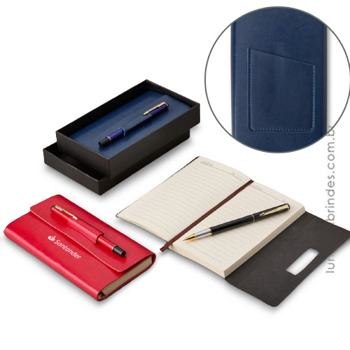 Conjunto Caderno Escriba com Caneta